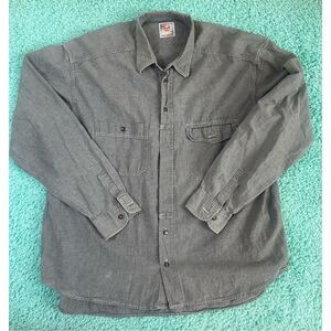 Vintage Stefanel Button Down Shirt Size XL Made IN Italy